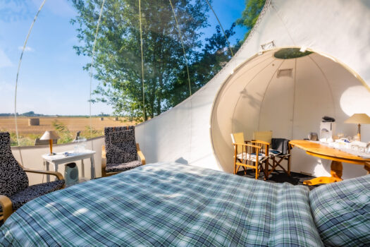 A-Hoeve, overnachten in de bubbelle