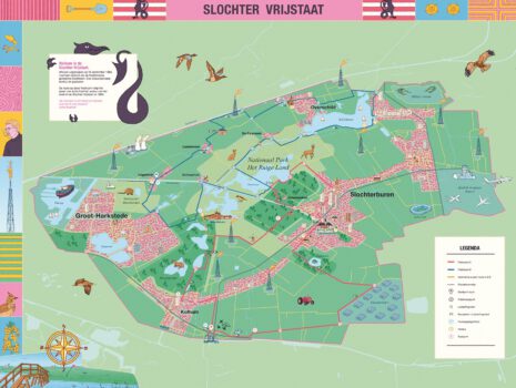 Slochter Vrijstaat fietskaart, copyright Senne Trip